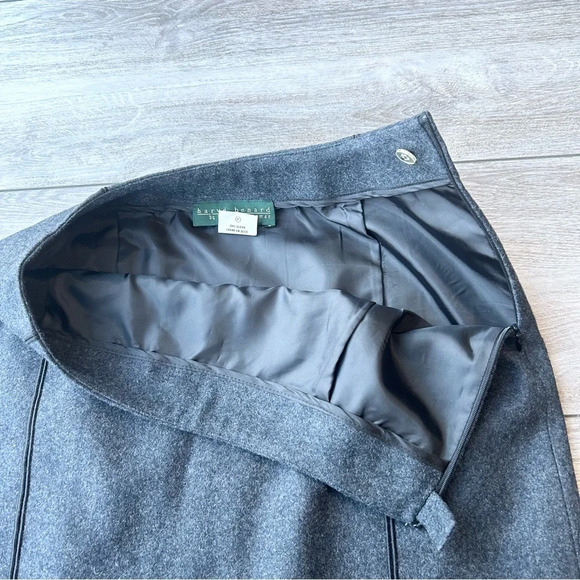 Harve Benard Wool Blend  A Line Midi Skirt - Picture 8 of 11